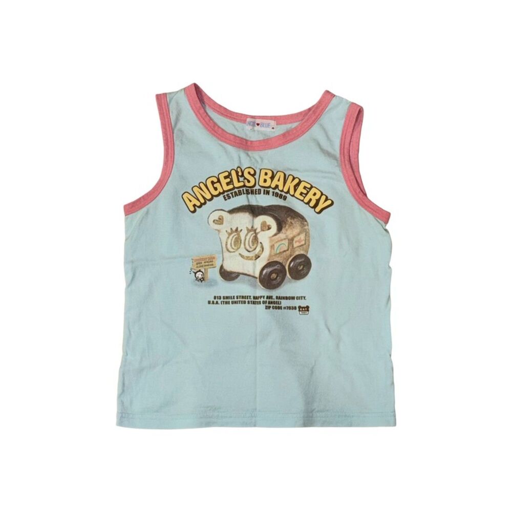 angel blue bakery graphic tank top